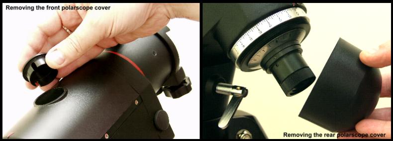 removing the polarscope covers