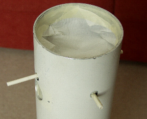 The TAL 1 telescope tuibe masked for repainting