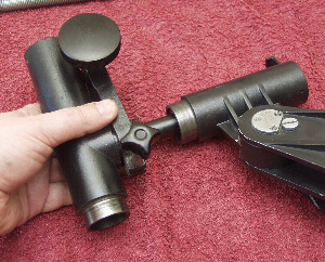 The RA spindle being removed