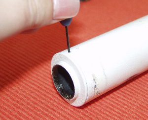 The rear plate of the TAL finder grub screw