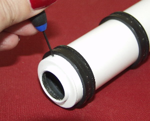 tightening down the rear set screw