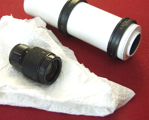 The finder scope rear optical assembly