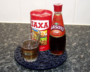 Salt and vinegar make a good mic for cleaning anodised components