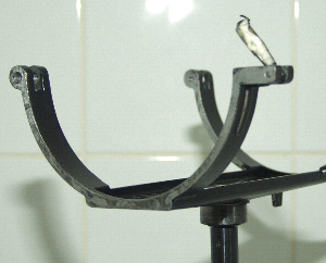 The scope rings/mount cradhe during repainting