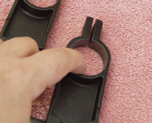 Small grease application to the clutch faces