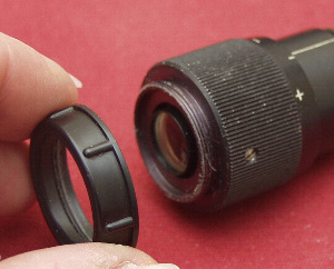 Removing the eye guard