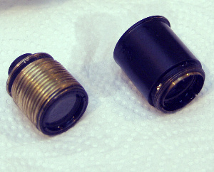 The two elemnets from the finder cleaned of grease and dirt